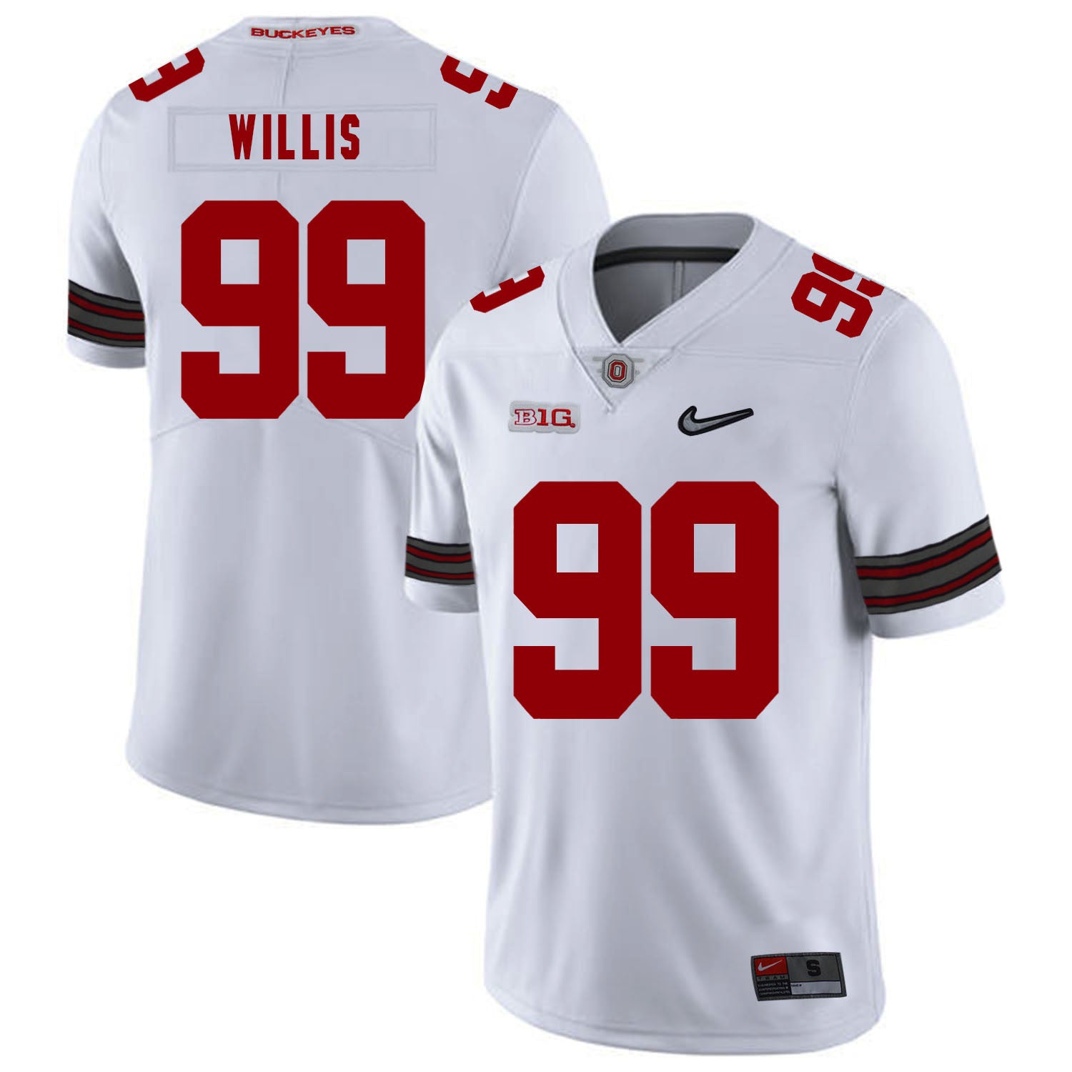 Bill Willis Ohio State Buckeyes white jersey