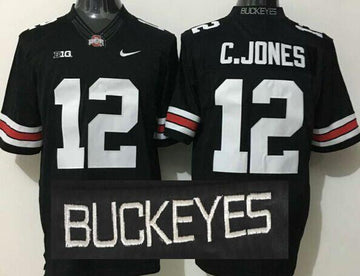 C.Jones Ohio State Buckeyes black jersey