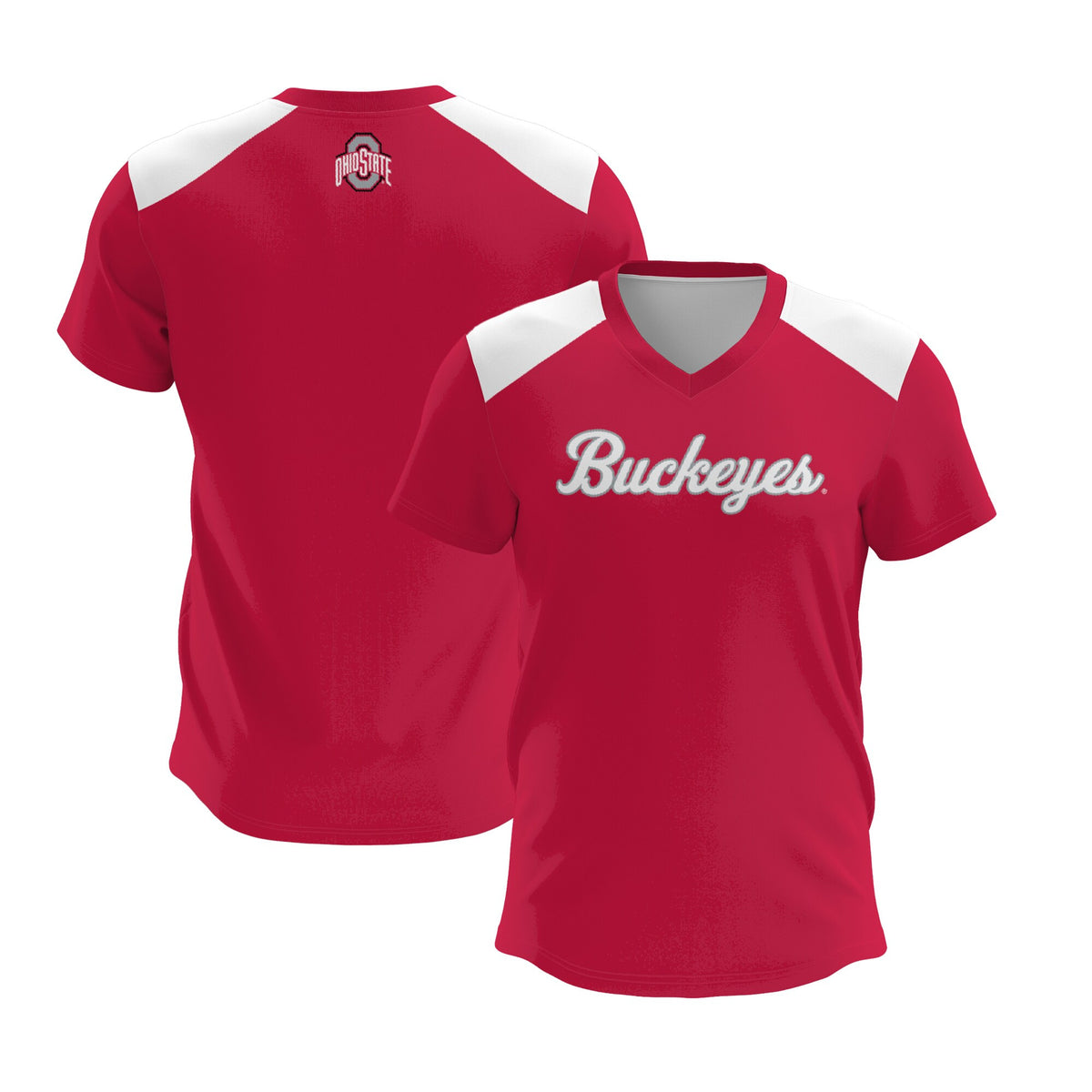 Lacrosse Ohio State Buckeyes scarlet jersey