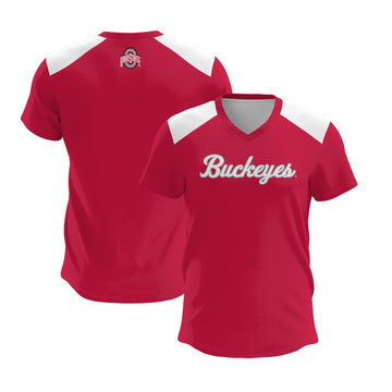 Lacrosse Ohio State Buckeyes scarlet jersey