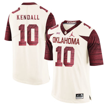 Austin Kendall Oklahoma Sooners white Game jersey