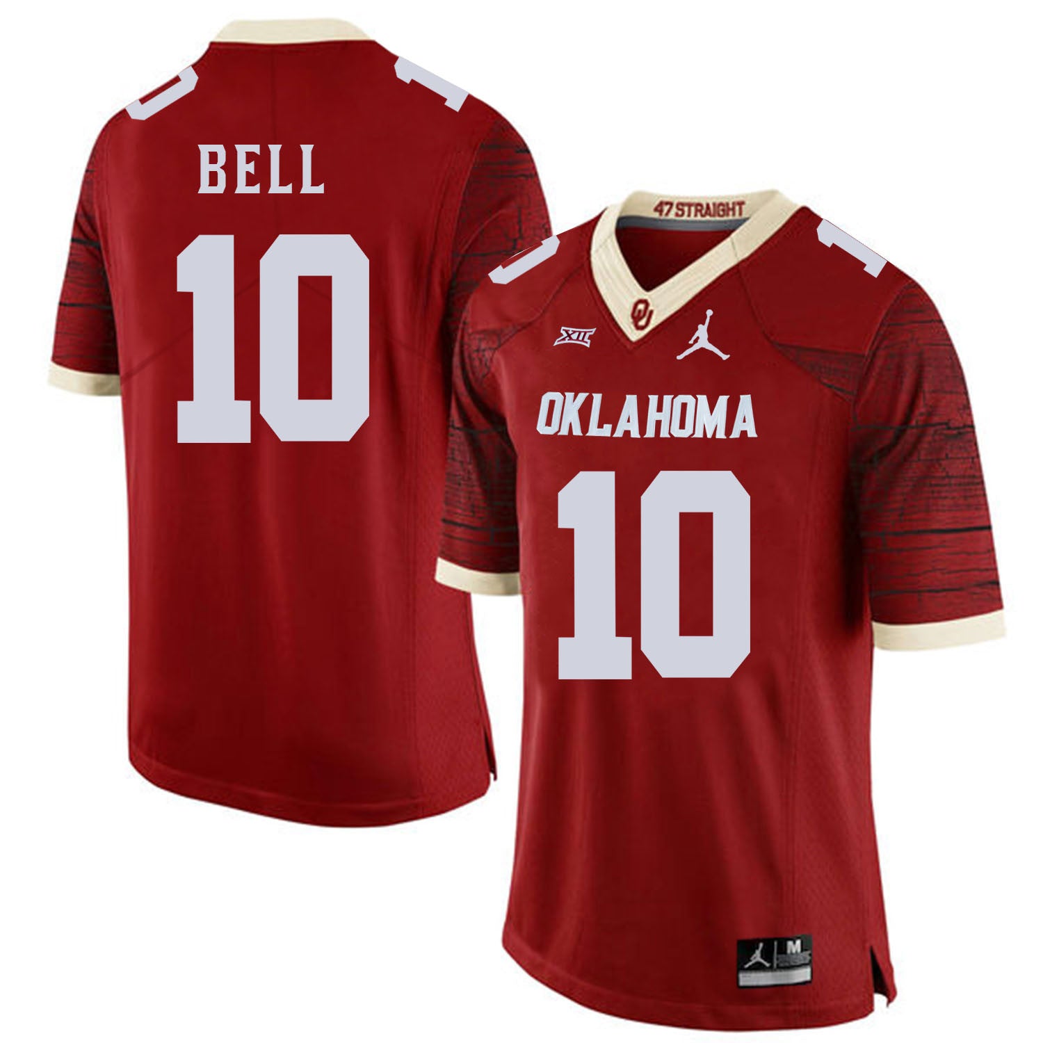 Blake Bell Oklahoma Sooners red Game jersey