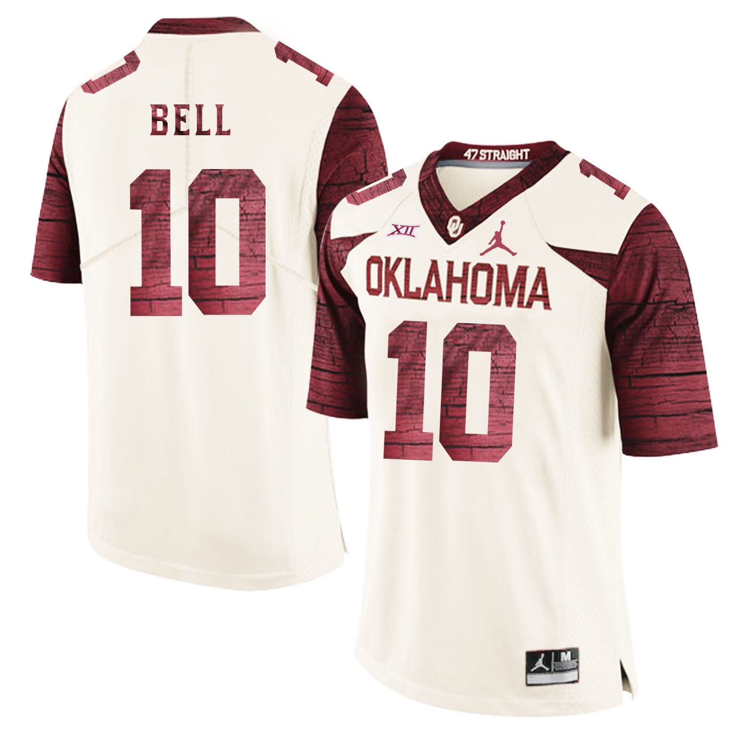 Blake Bell Oklahoma Sooners white Game jersey