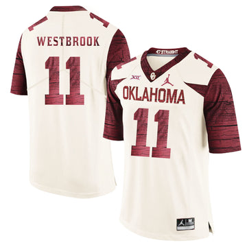 Dede Westbrook Oklahoma Sooners white Game jersey
