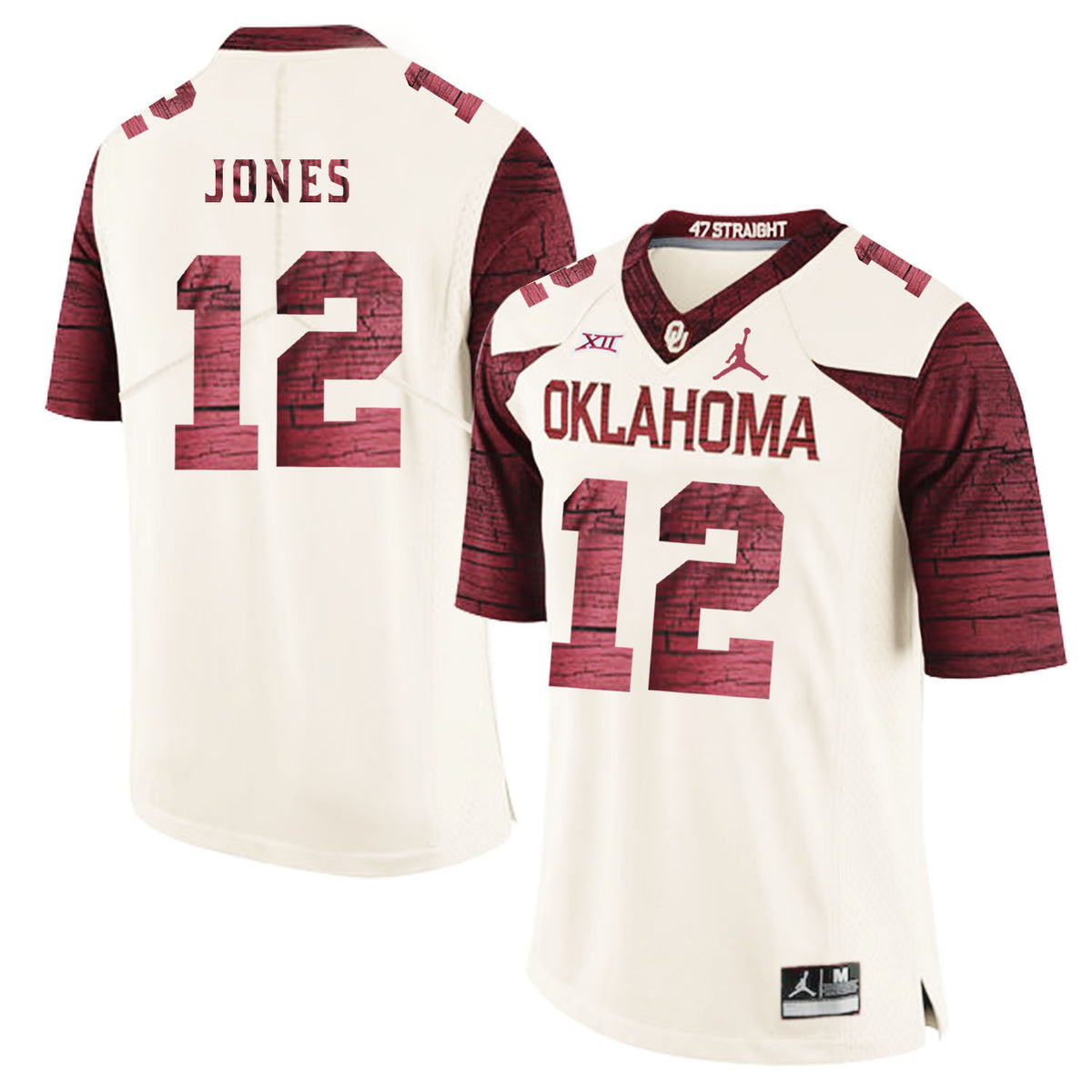 Landry Jones Oklahoma Sooners white Game jersey