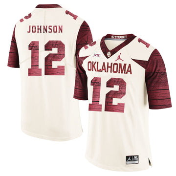 Will Johnson Oklahoma Sooners white Game jersey