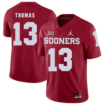 Ahmad Thomas Oklahoma Sooners red jersey