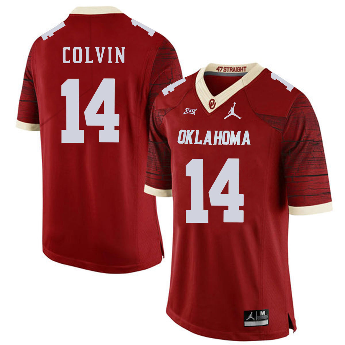 Aaron Colvin Oklahoma Sooners red Game jersey