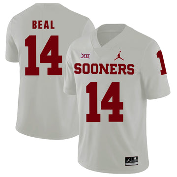Emmanuel Beal Oklahoma Sooners white jersey