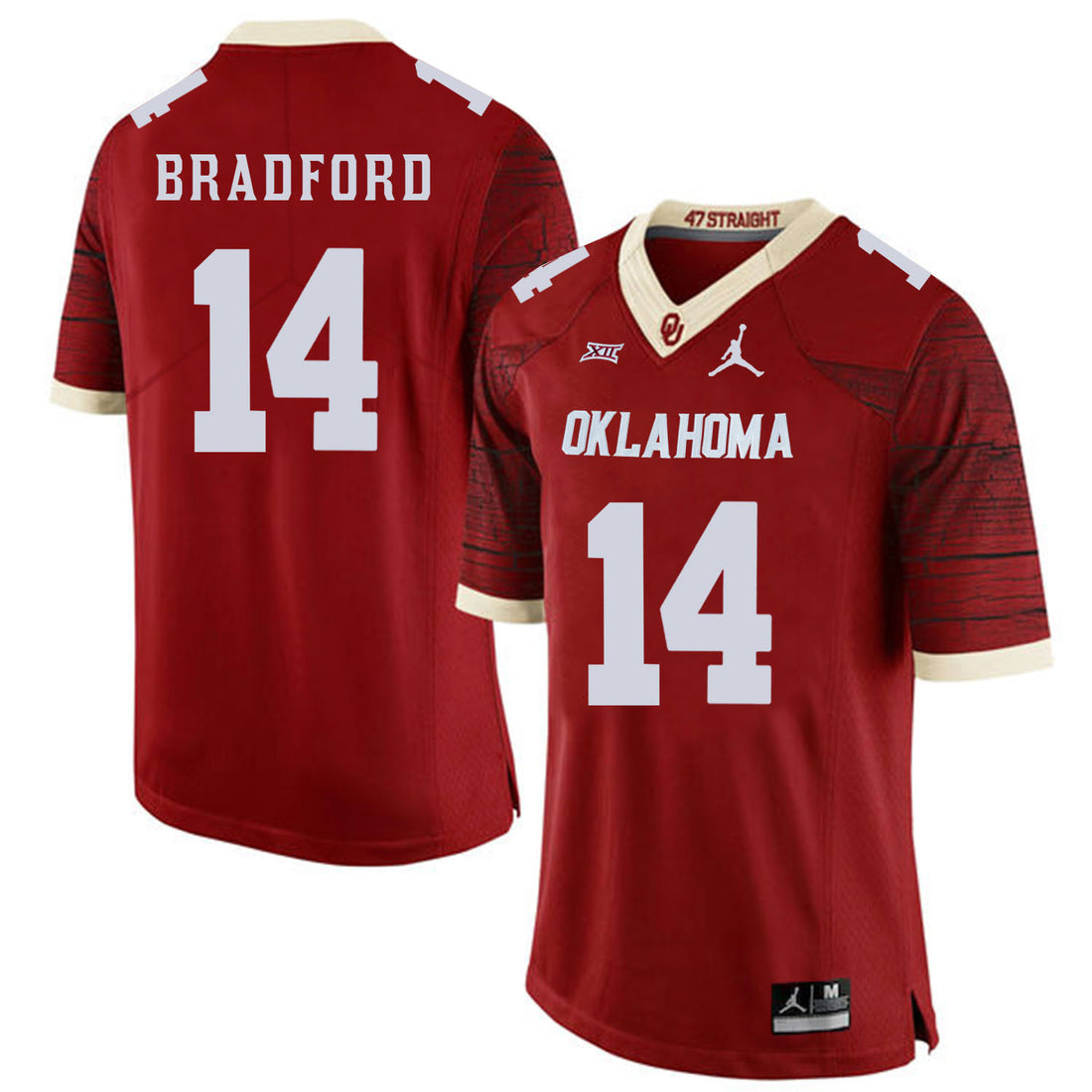Sam Bradford Oklahoma Sooners red Game jersey