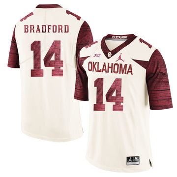 Sam Bradford Oklahoma Sooners white Game jersey