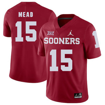 Jeffery Mead Oklahoma Sooners red jersey