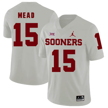 Jeffery Mead Oklahoma Sooners white jersey