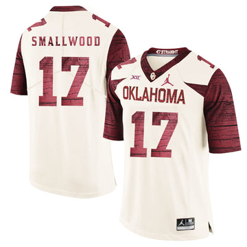 Jordan Smallwood Oklahoma Sooners white Game jersey
