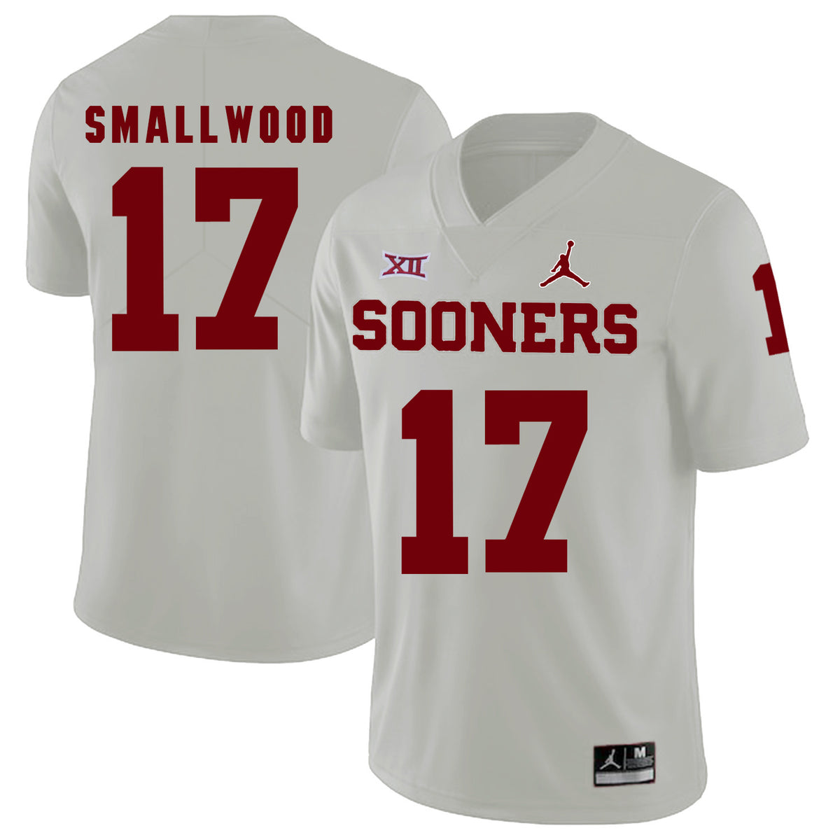 Jordan Smallwood Oklahoma Sooners white jersey