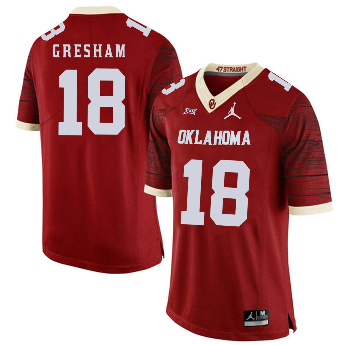 Jermaine Gresham Oklahoma Sooners red Game jersey