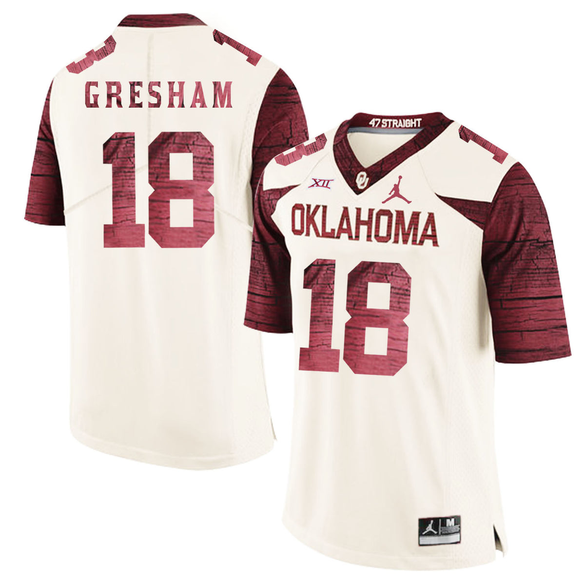 Jermaine Gresham Oklahoma Sooners white Game jersey
