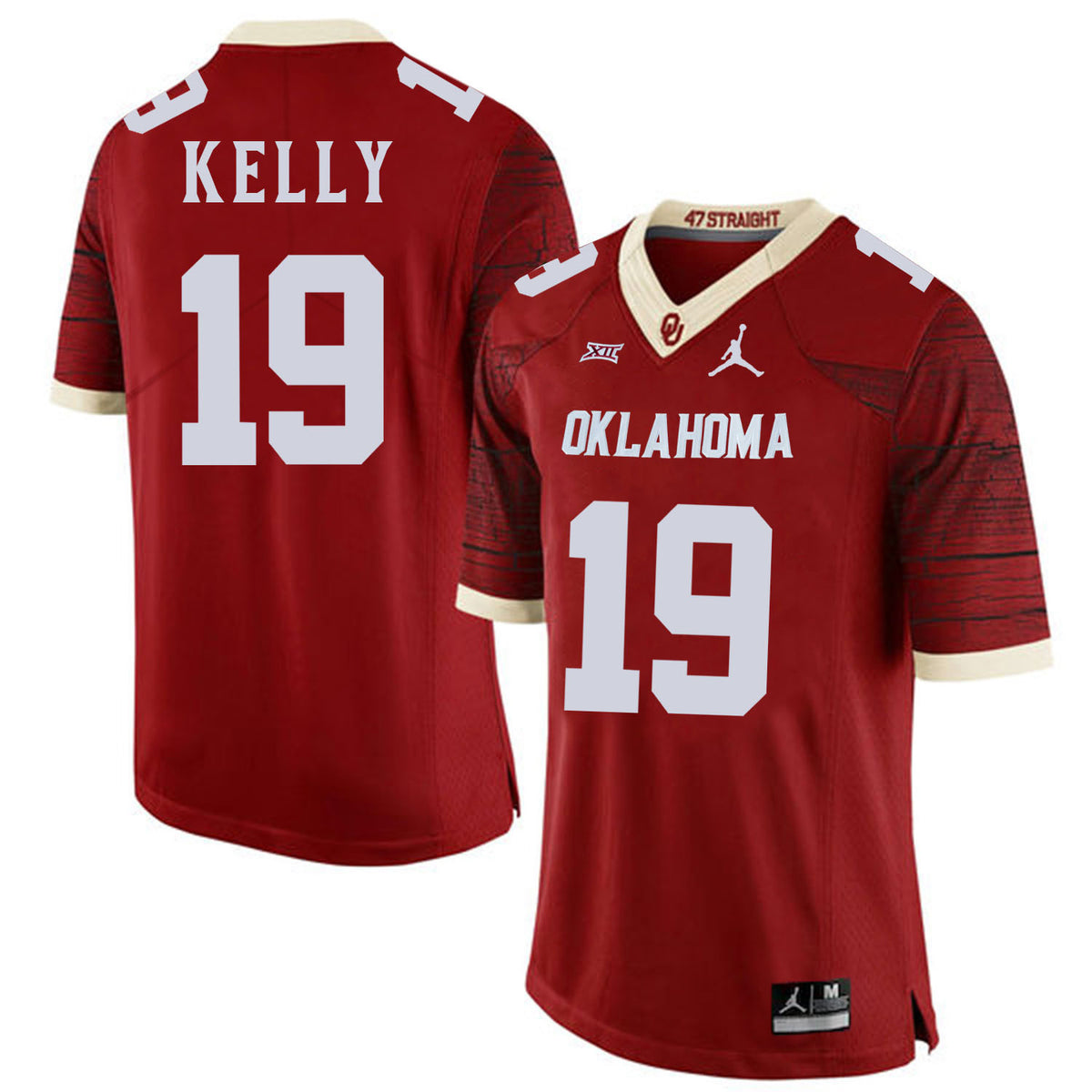 Caleb Oklahoma Sooners red Game jersey