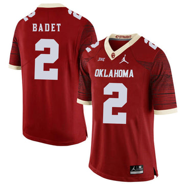 Jeff Badet Oklahoma Sooners red Game jersey