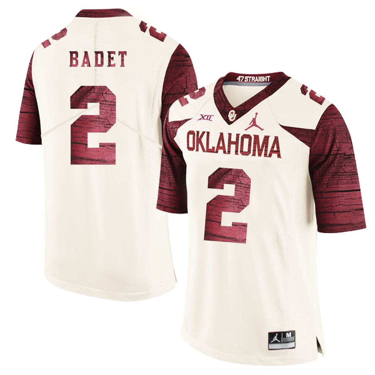 Jeff Badet Oklahoma Sooners white Game jersey