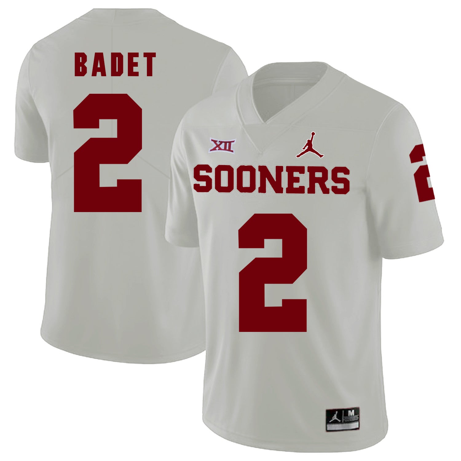 Jeff Badet Oklahoma Sooners white jersey