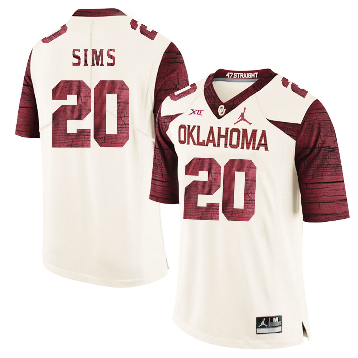 Billy Sims Oklahoma Sooners white Game jersey