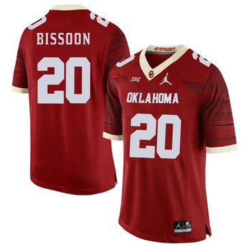 Najee Bissoon Oklahoma Sooners red Game jersey