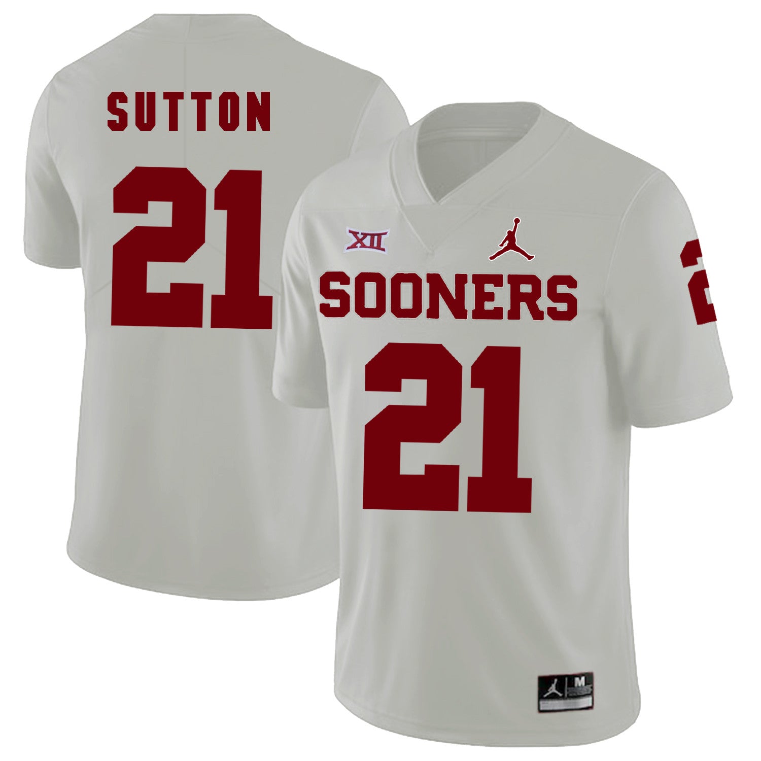 Marcelias Sutton Oklahoma Sooners white jersey