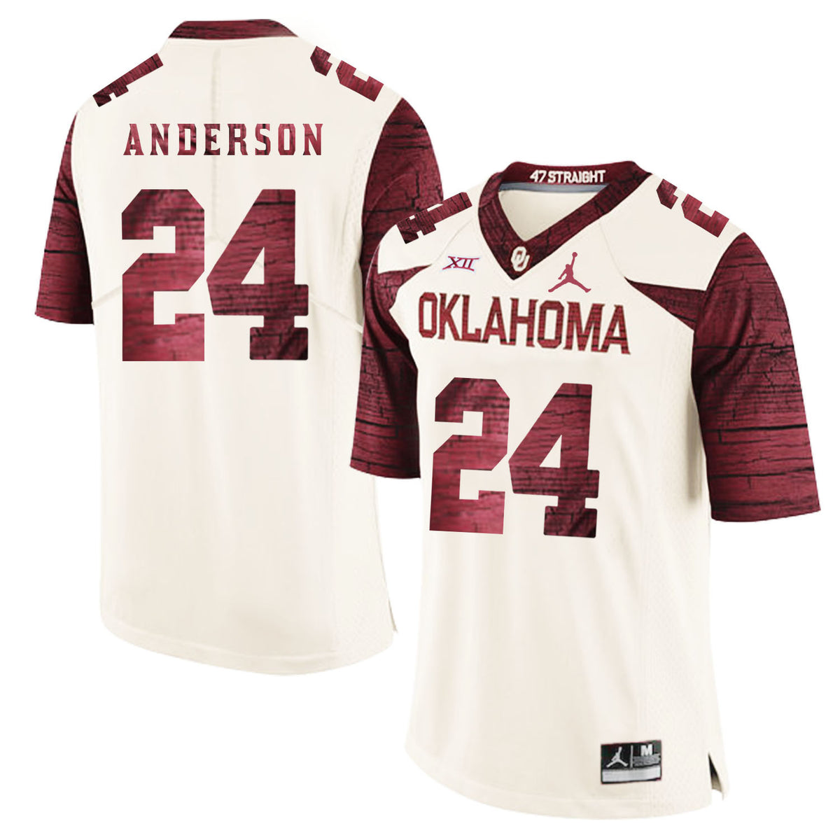 Rodney Anderson Oklahoma Sooners white Game jersey