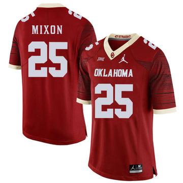Joe Mixon Oklahoma Sooners red Game jersey