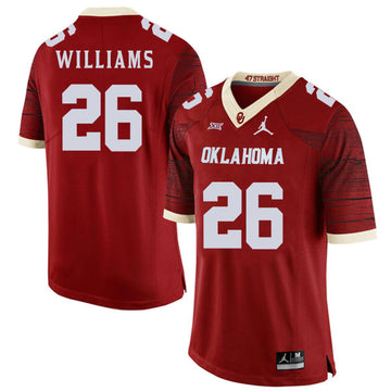 Damien Williams Oklahoma Sooners red Game jersey