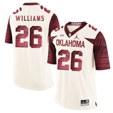 Damien Williams Oklahoma Sooners white Game jersey