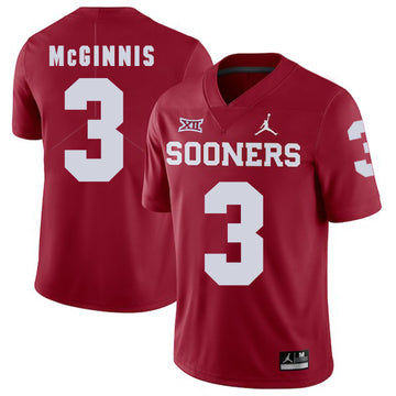 Connor McGinnis Oklahoma Sooners red jersey