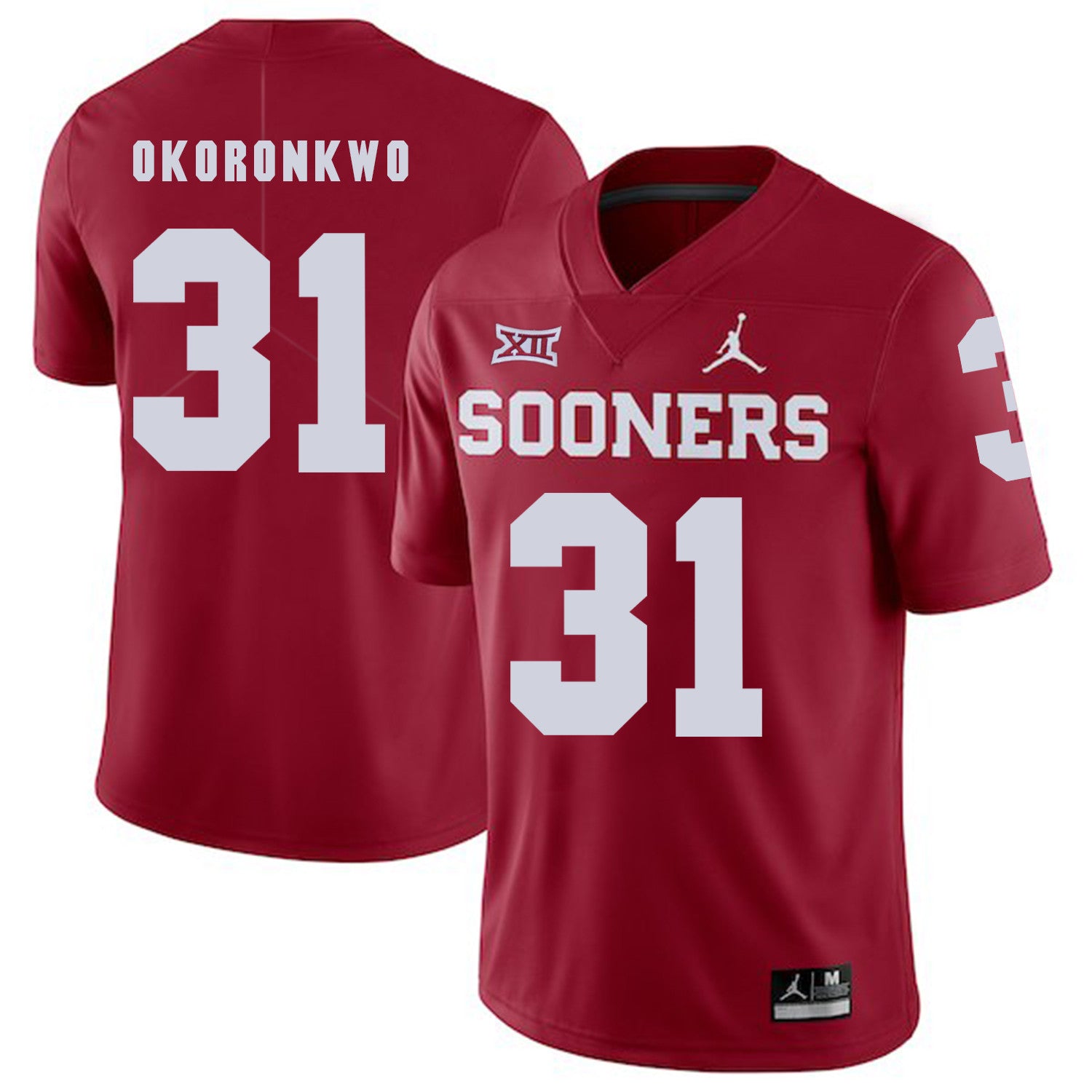 Obo Okoronkwo Oklahoma Sooners red jersey