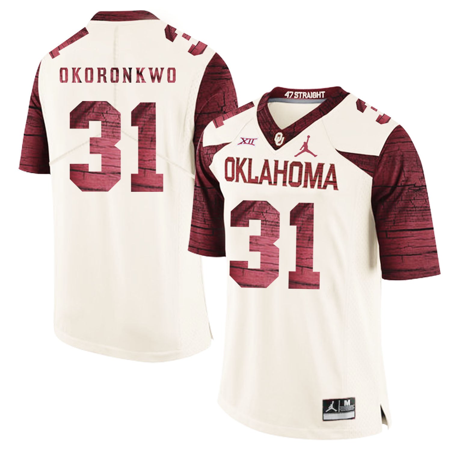 Obo Okoronkwo Oklahoma Sooners white Game jersey