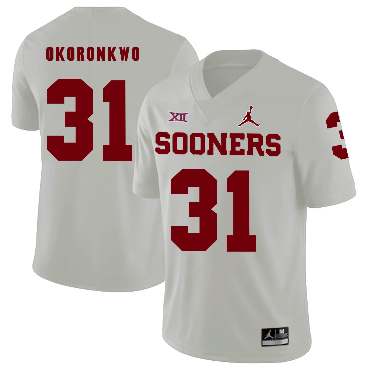 Obo Okoronkwo Oklahoma Sooners white jersey