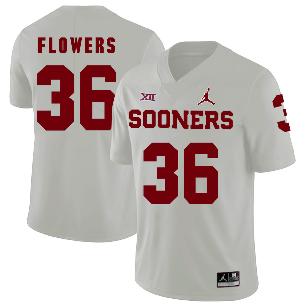Dimitri Flowers Oklahoma Sooners white jersey