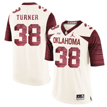 Reggie Turner Oklahoma Sooners white Game jersey