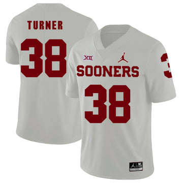 Reggie Turner Oklahoma Sooners white jersey