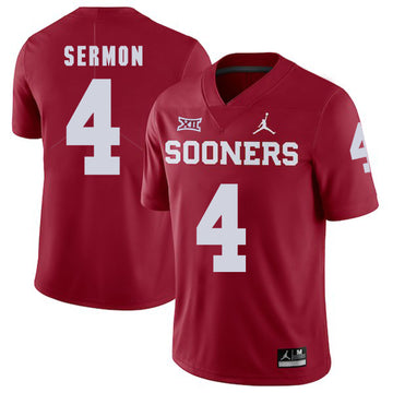 Trey Sermon Oklahoma Sooners red jersey