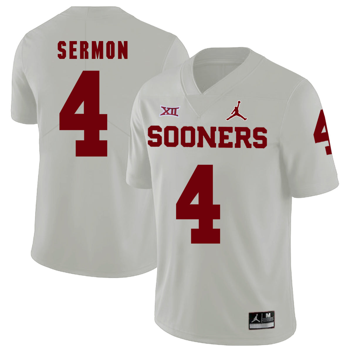 Trey Sermon Oklahoma Sooners white jersey