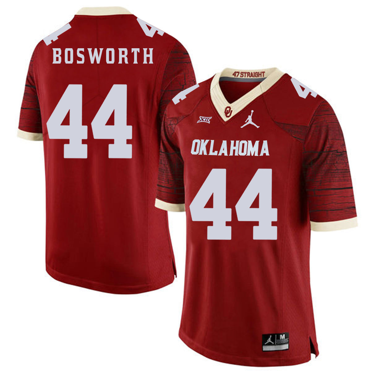 Brian Bosworth Oklahoma Sooners red Game jersey