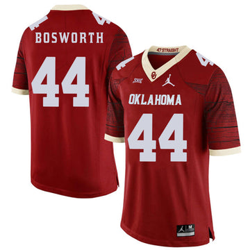 Brian Bosworth Oklahoma Sooners red Game jersey