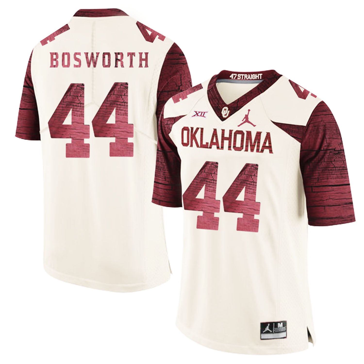 Brian White Oklahoma Sooners red Game jersey