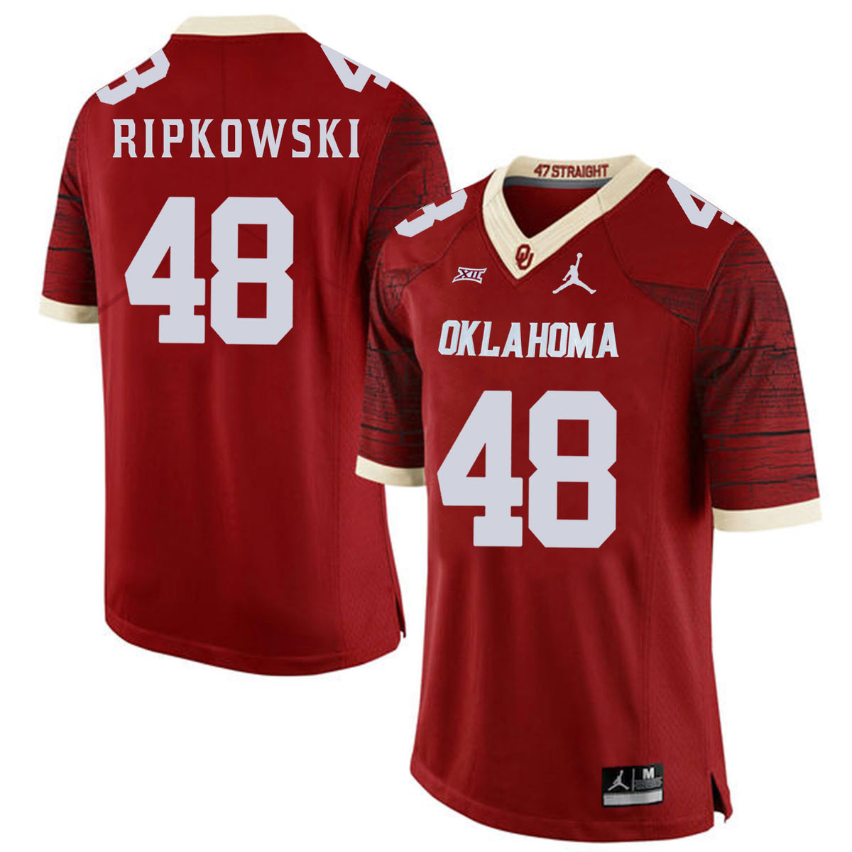 Aaron Ripkowski Oklahoma Sooners red Game jersey