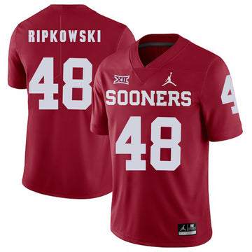 Aaron Ripkowski Oklahoma Sooners red jersey