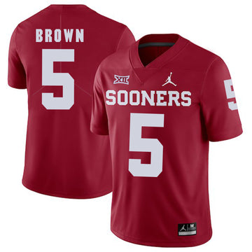 Marquise Brown Oklahoma Sooners red jersey