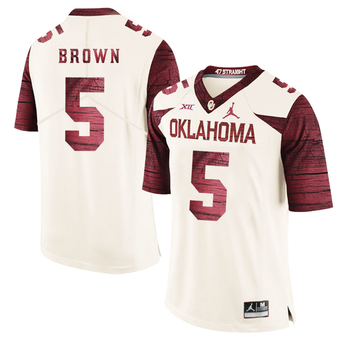 Marquise Brown Oklahoma Sooners white Game jersey