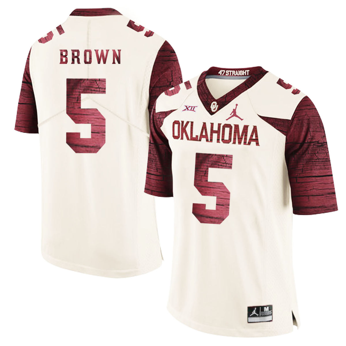 Marquise Brown Oklahoma Sooners white Game jersey