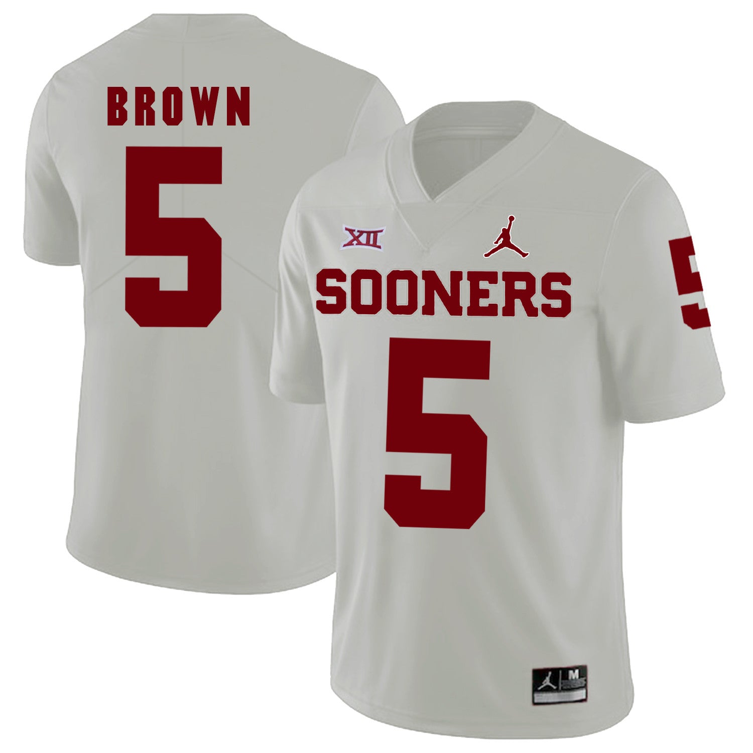 Marquise Brown Oklahoma Sooners white jersey